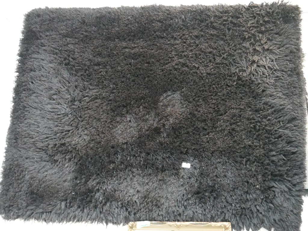 Black floor rug Image 1++