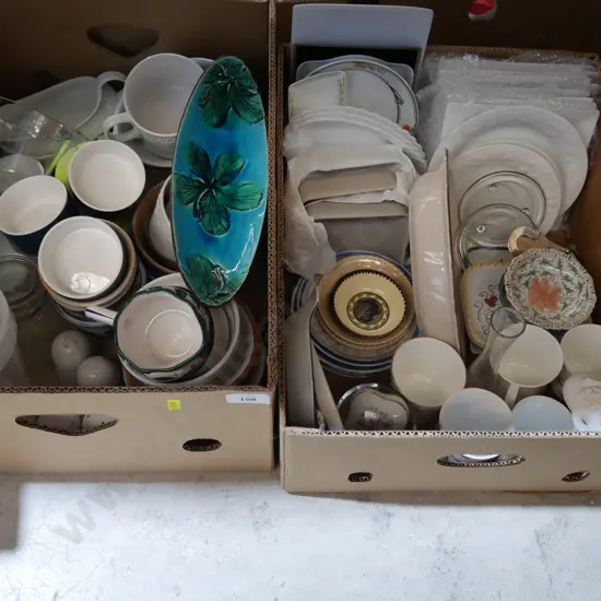 2 boxes china etc