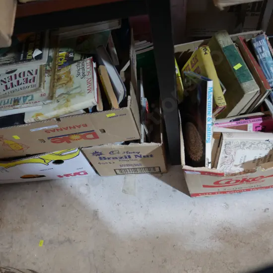 4 boxes books