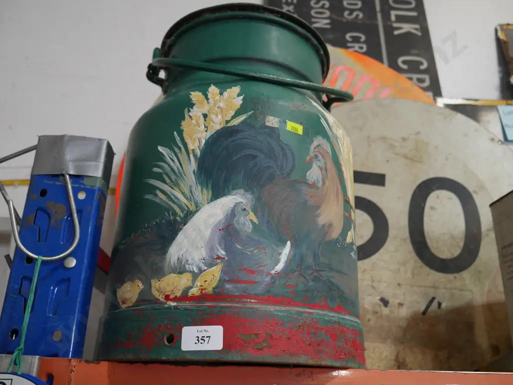 Painted milk can Image 1++