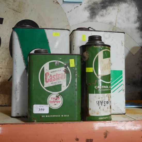 4 oil cans
