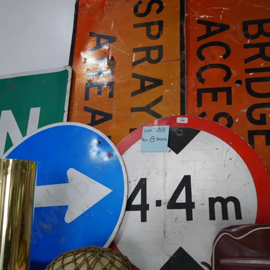 8 road signs