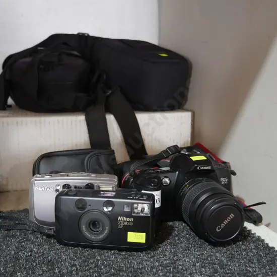 Assorted cameras