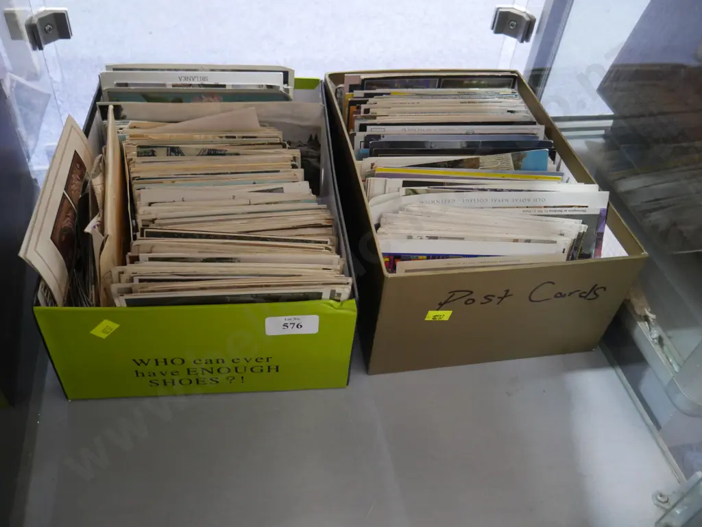 2 boxes of post cards Image 1++