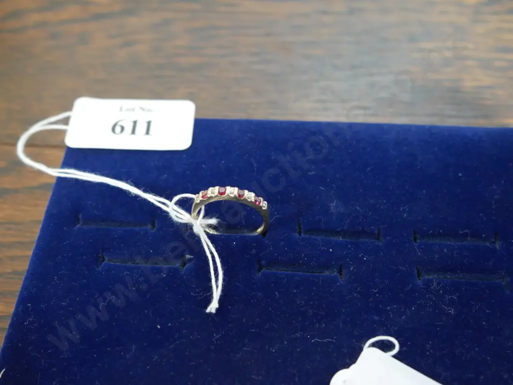 9ct gold, diamond and ruby? ring Image 1++