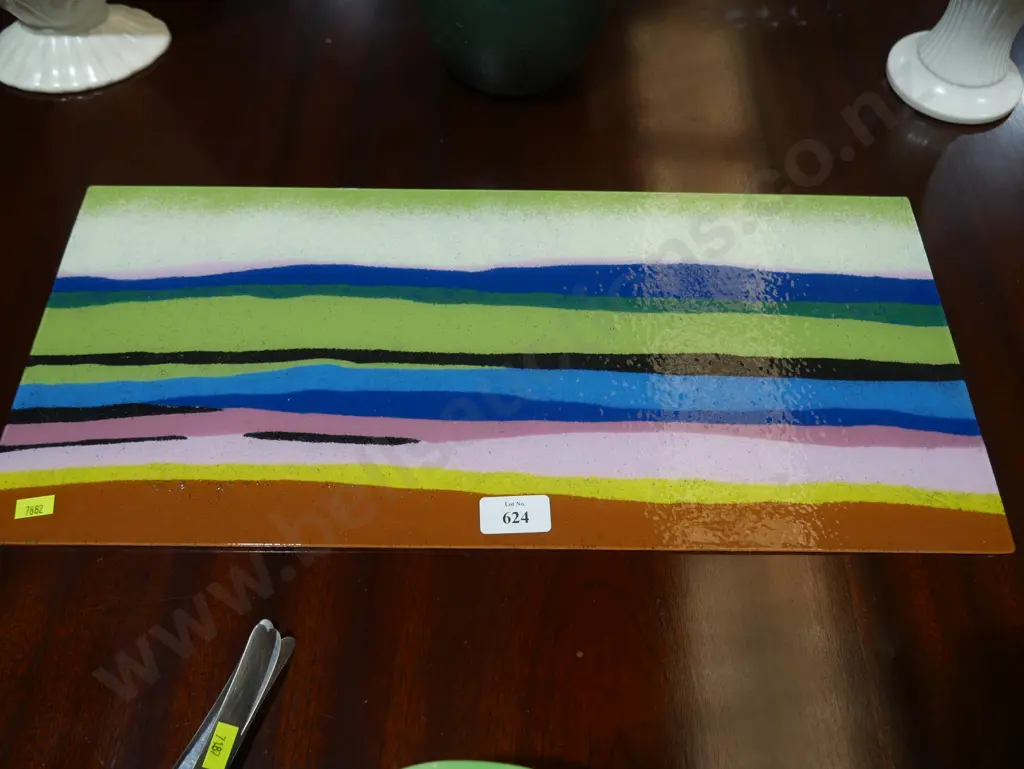 Colourful glass platter Image 1++