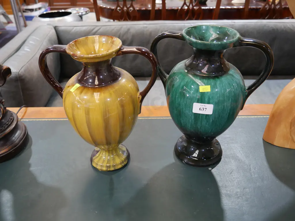 Pair of Blue Mountain Pottery vases Image 1++