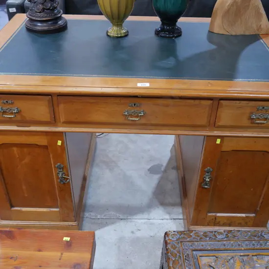 Leather topped desk