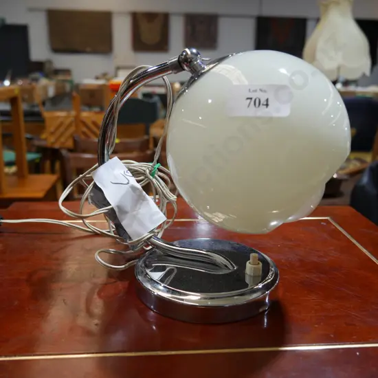 Chrome desk lamp