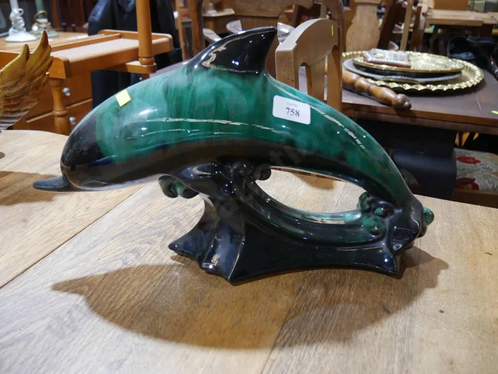 Blue Mountain Pottery Dolphin Image 1++