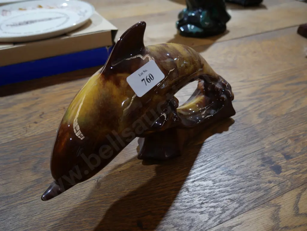 Blue Mountain Pottery Dolphin Image 1++