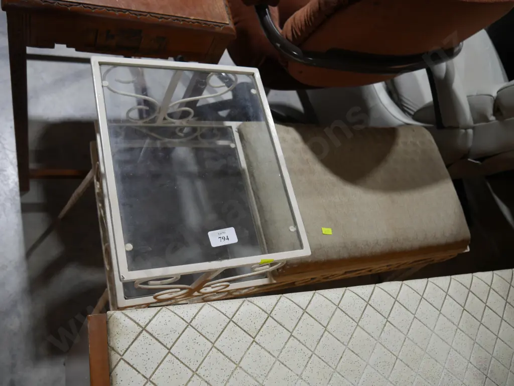 Wrought iron telephone table Image 1++