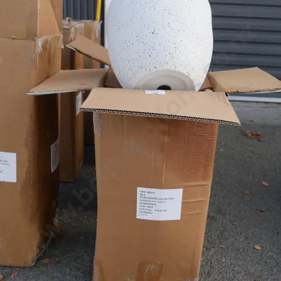 Box of plant pots