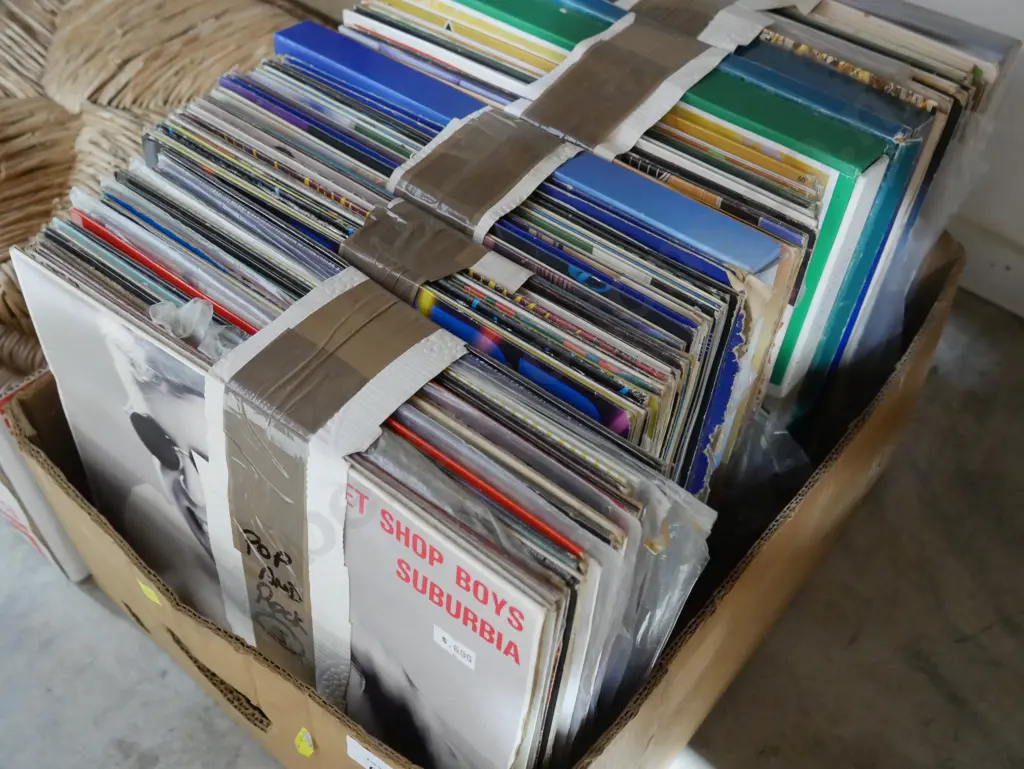 Box of LP records Image 1++