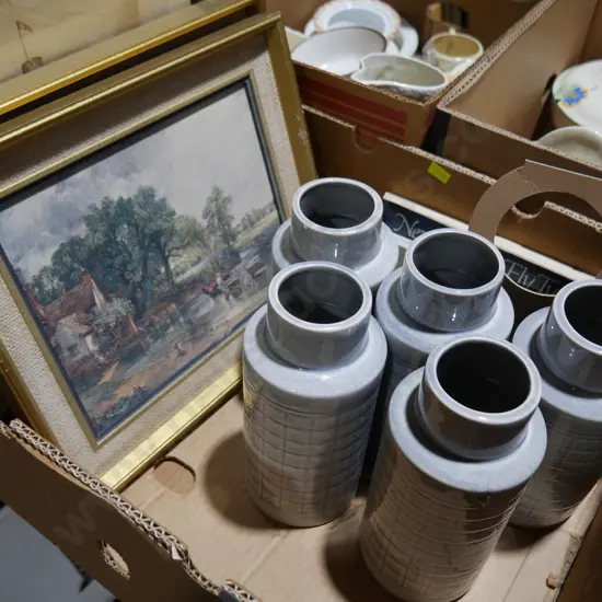 Vases, prints etc