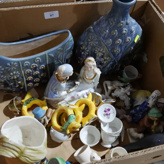 Figurines, vases etc