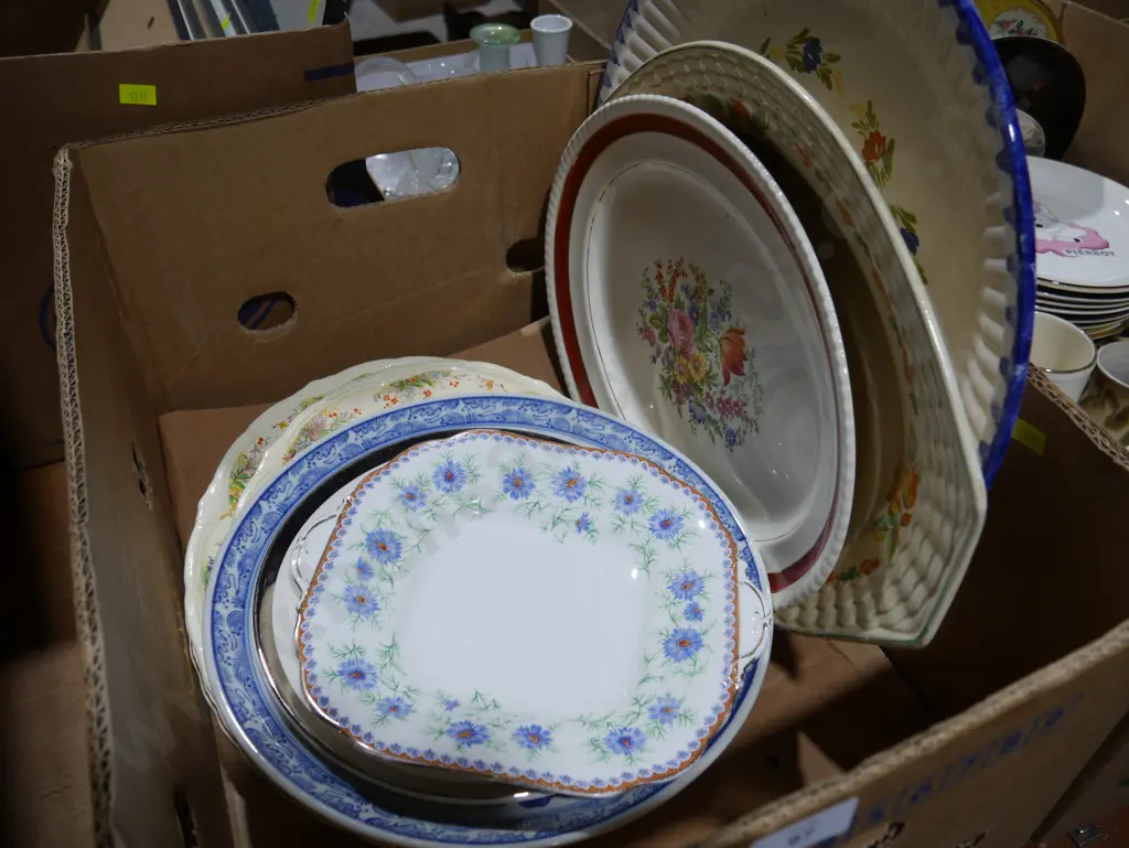 Assorted china dishes, plates Image 1++