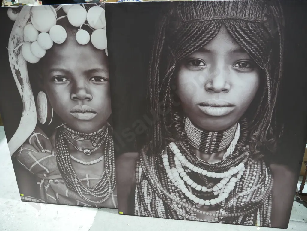 2 large African canvases Image 1++