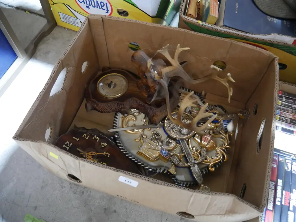 Stag head barometer, clock etc Image 1++