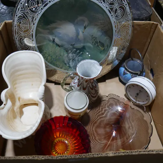 Picture mirror, glassware etc