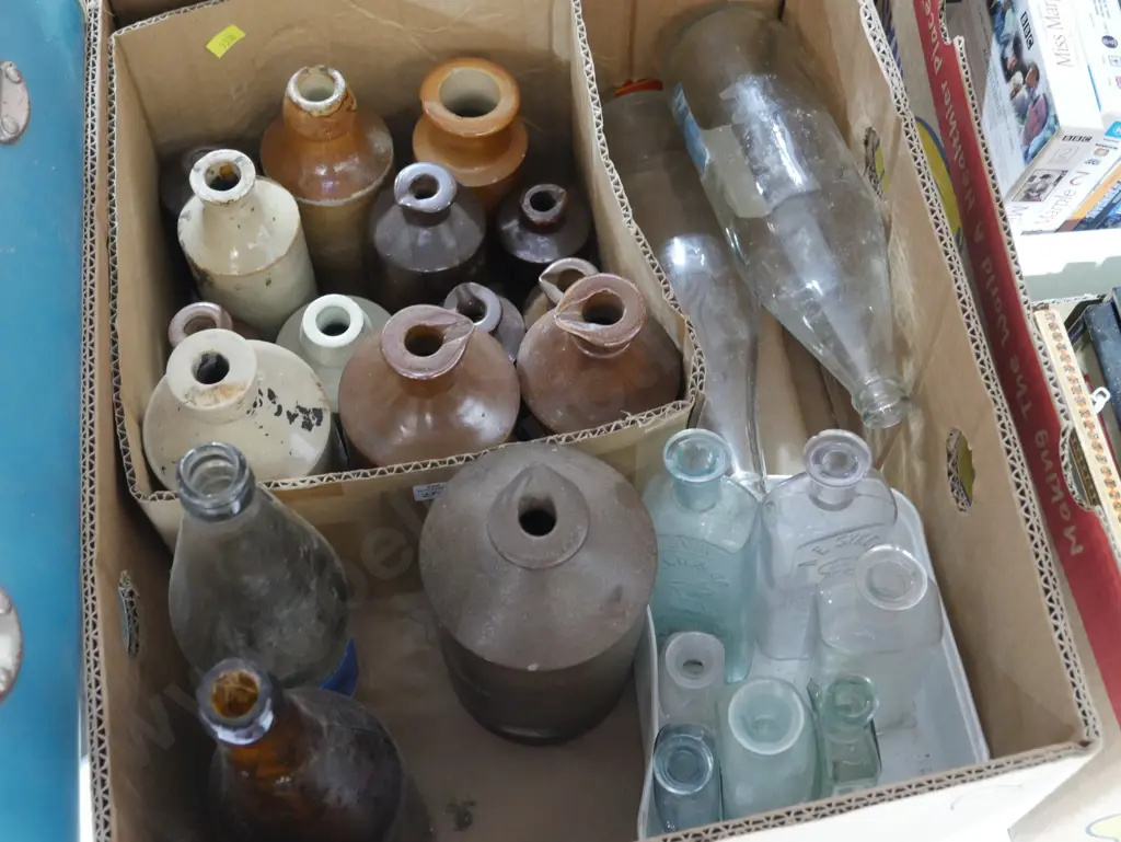 Box of old bottles Image 1++