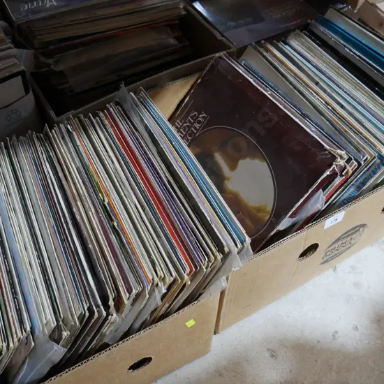 2 boxes of LP's