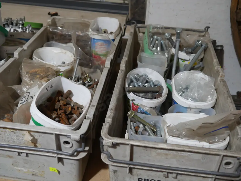 2 crates nuts and bolts Image 1++