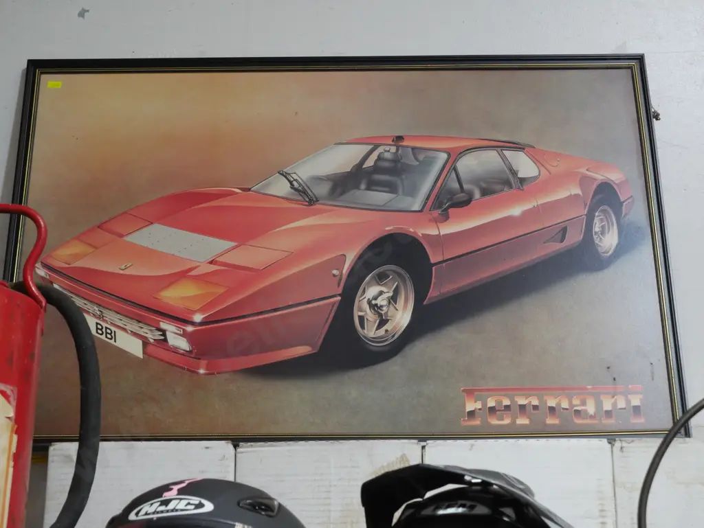 Framed Ferrari poster Image 1++