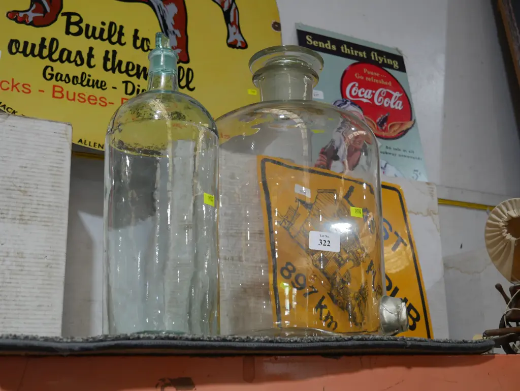 2 glass bottles Image 1++