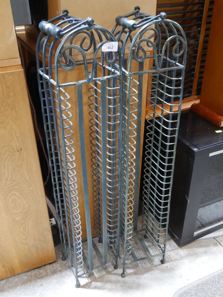 2 metal CD racks Image 1++