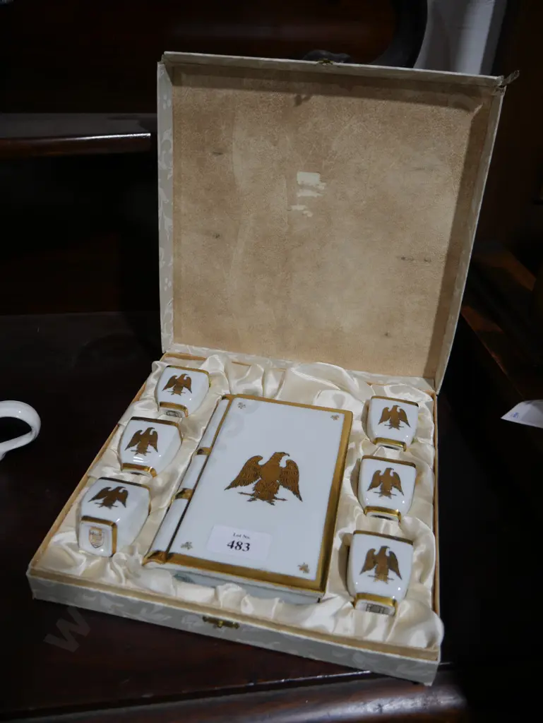 Cased Limoges decanter set Image 1++