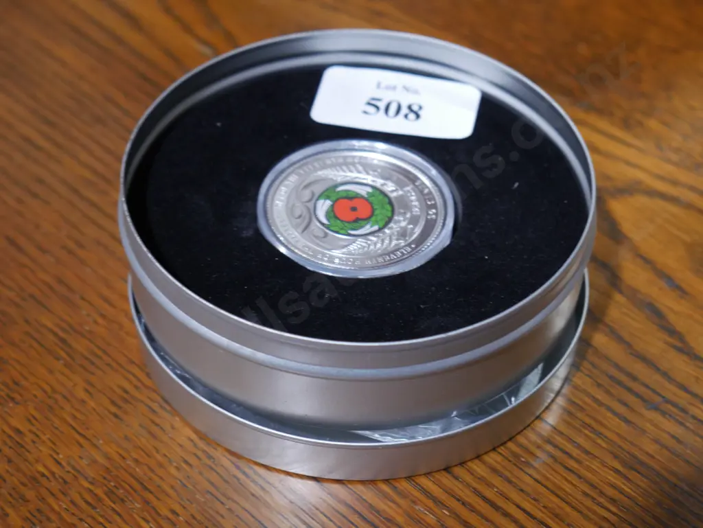 1oz Silver proof coin, armistice Image 1++