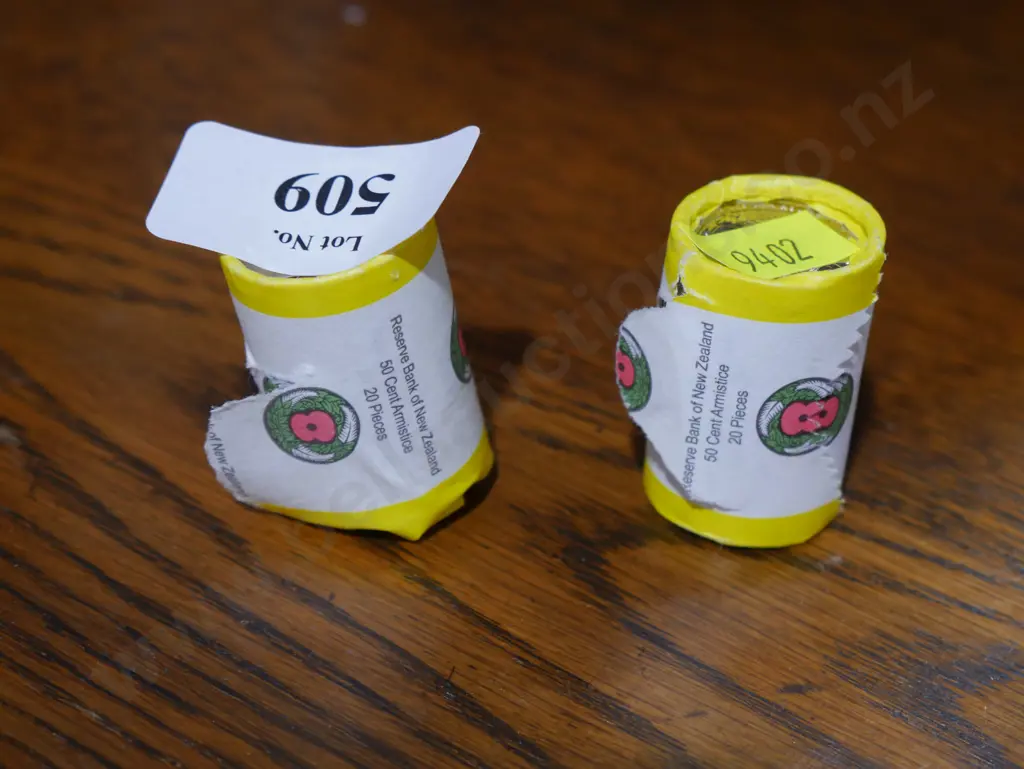 2 roll 50 cent armistice coins Image 1++
