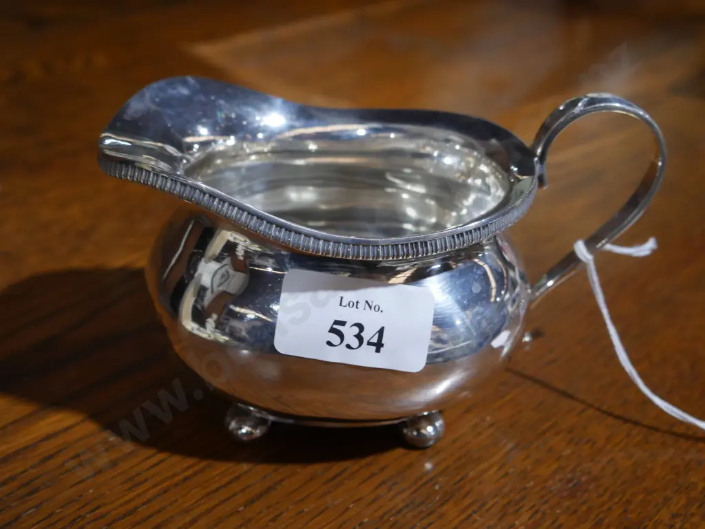 Sterling silver sugar and cream Image 1++