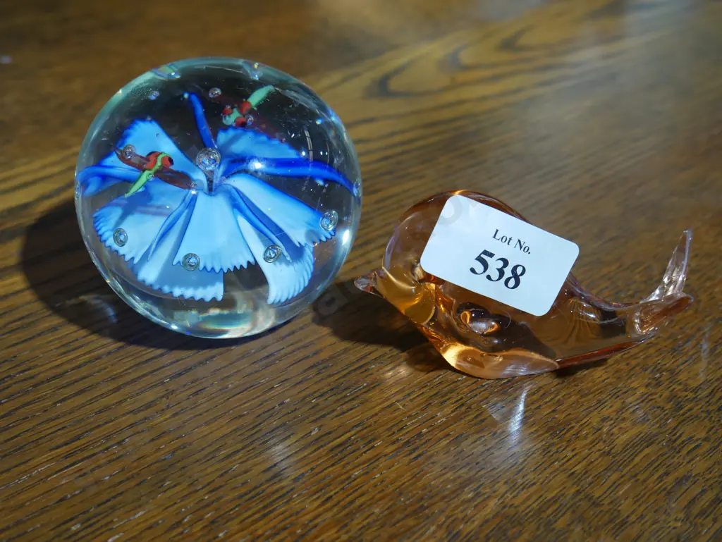 Glass paper weight etc Image 1++