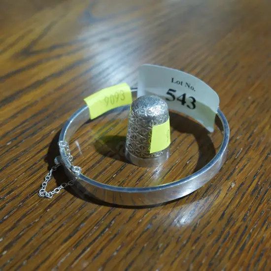 Silver bracelet etc