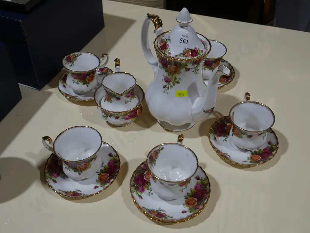 Royal Albert old country roses coffee set Image 1++