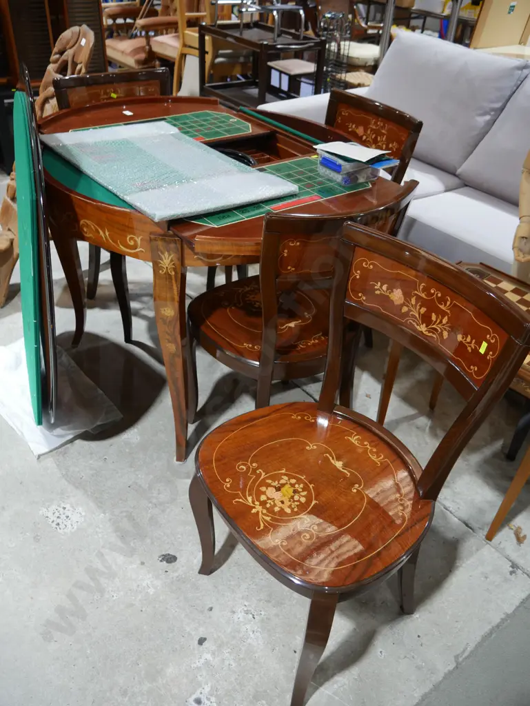 Games table/dining table and 4 chairs Image 1++