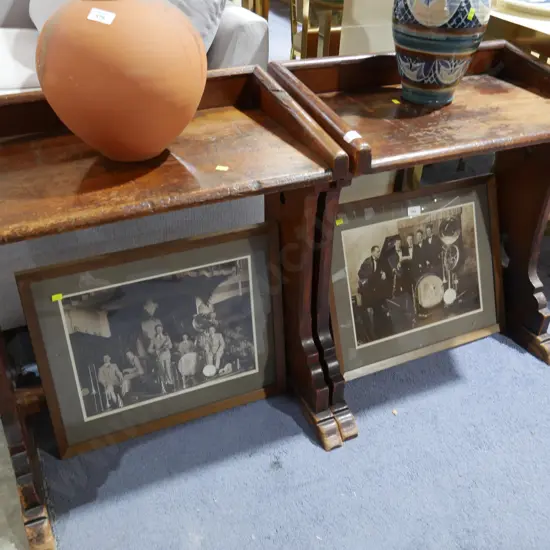 2 old school desks