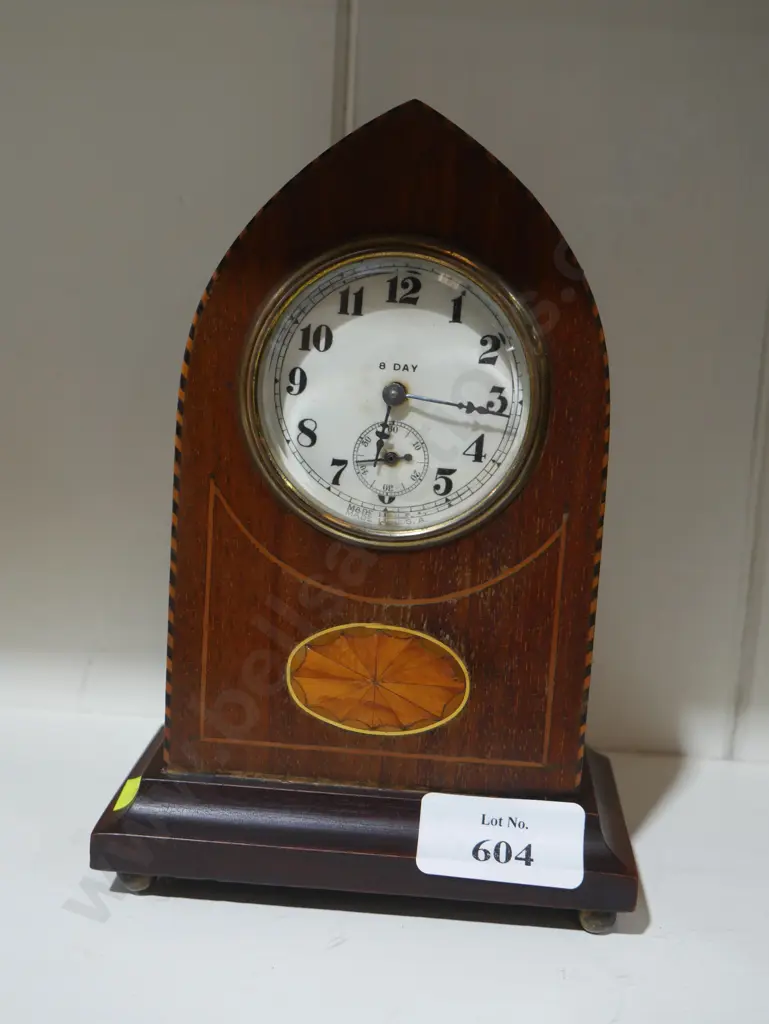 Vintage 8 day mantle clock Image 1++