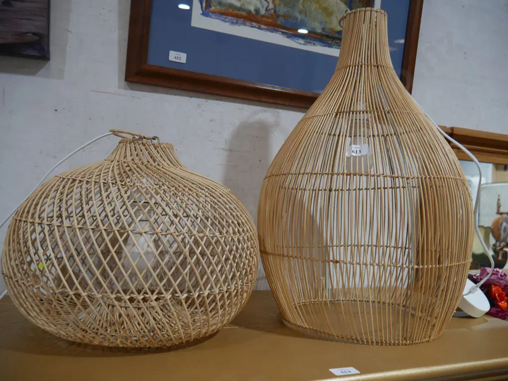 2 cane light fittings Image 1++