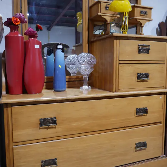 Mirror back dresser
