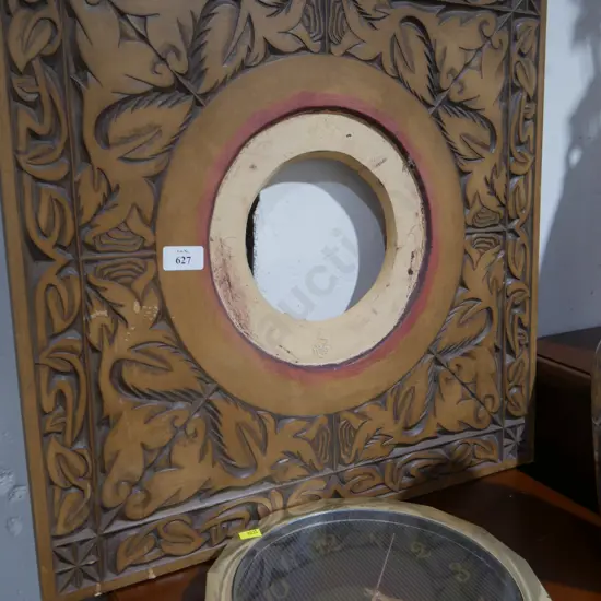 Carved clock