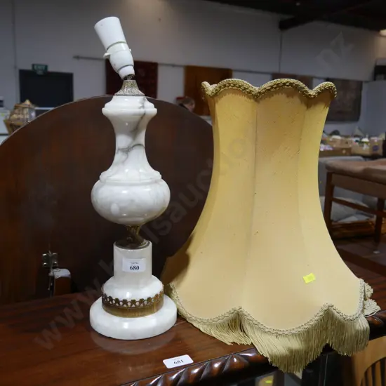 Onyx table lamp