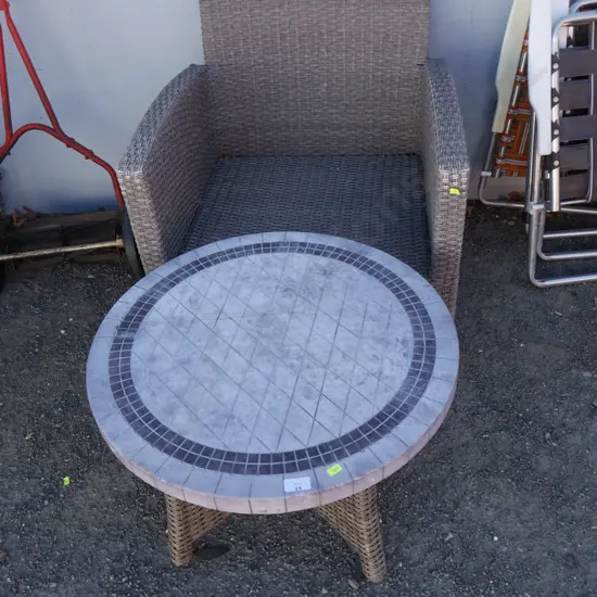 Table and chair