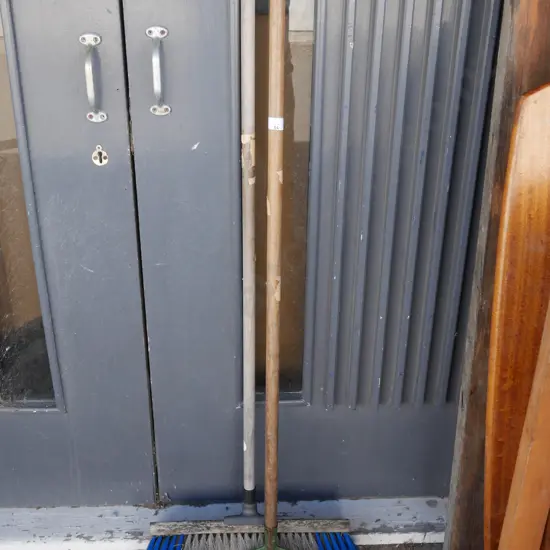 Broom and rake
