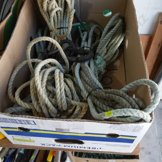 Rope, shackles