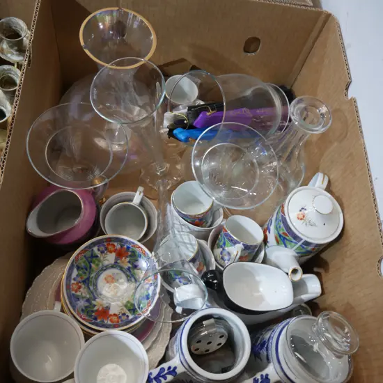 Glassware, china