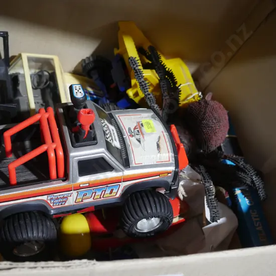Toy trucks etc