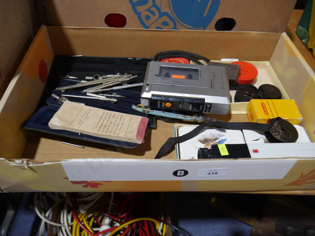 Drafting sets, cassette tape recorder etc Image 1++